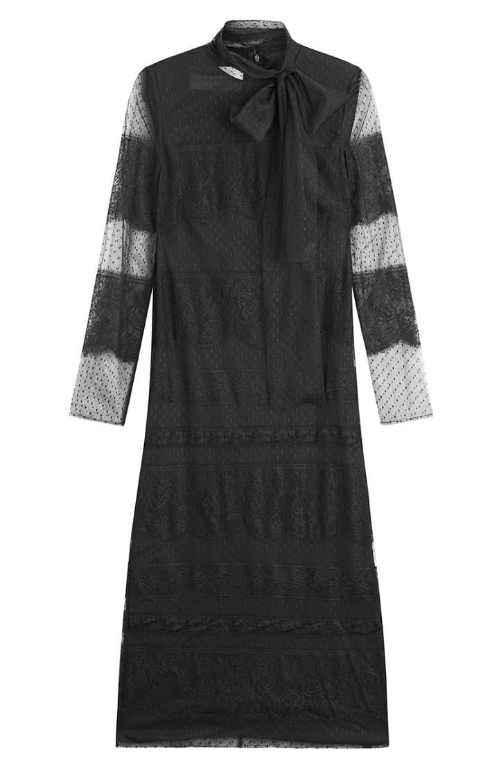 Valentino Mini Dress With Tulle And Point Desprit