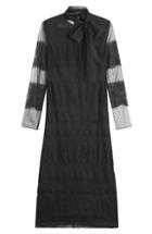 Valentino Mini Dress With Tulle And Point Desprit