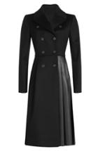 Vionnet Wool And Leather Coat