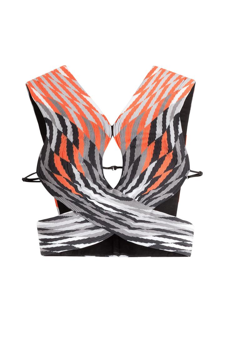 Alexander Wang Alexander Wang Crisscross Accordion Pleat Top - None