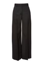 Burberry Burberry Wool Pants With Satin Trim