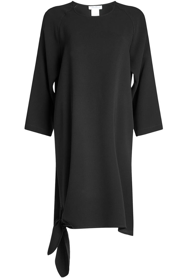 Max Mara Max Mara Crepe Dress With Tie At Hem