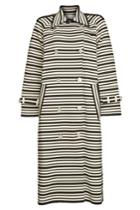 Sonia Rykiel Sonia Rykiel Striped Trench Coat With Cotton