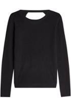 Diane Von Furstenberg Diane Von Furstenberg Merino Wool Pullover With Silk - Black