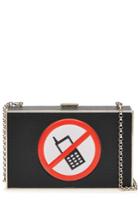 Anya Hindmarch Anya Hindmarch No Mobile Imperial Leather Clutch - Black