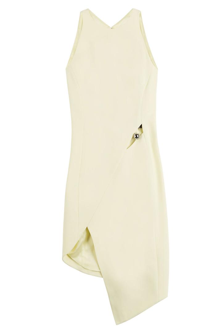 Mugler Mugler Asymmetric Dress With Embellished Cutout - None
