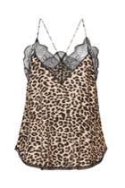 Zadig & Voltaire Zadig & Voltaire Christy Animal Print Camisole With Lace