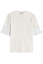 Jil Sander Jil Sander T-shirt With Ruffled Sleeves