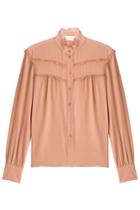 See By Chloé See By Chloé Silk Blouse With Lace - Rose