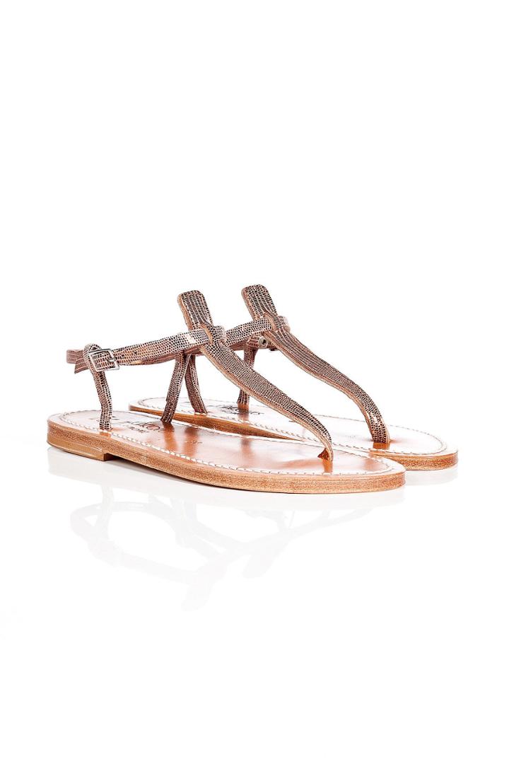 K.jacques K.jacques Metallic Leather Sandals