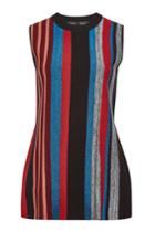 Proenza Schouler Proenza Schouler Wool-silk Marled Ottoman Stripe Knit Tunic