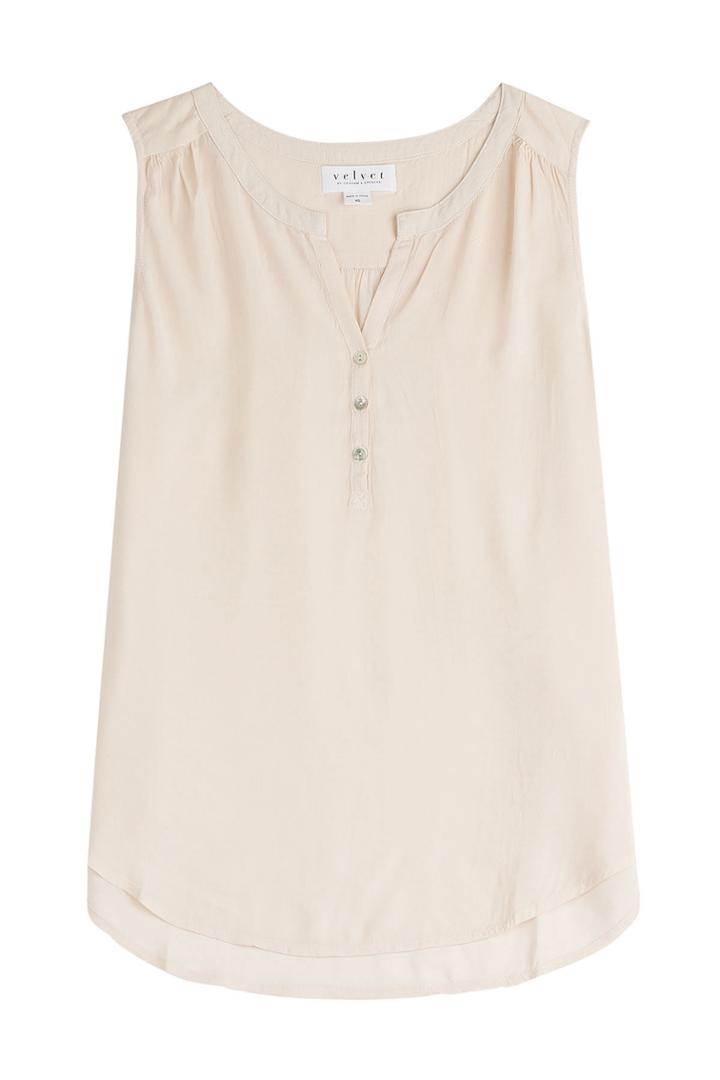 Velvet Velvet Sleeveless Top - Beige