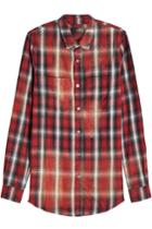 Amiri Amiri Oversized Cotton-blend Plaid Shirt