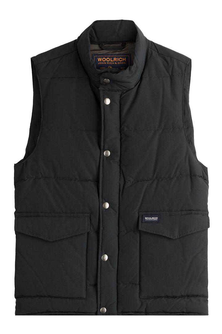 Woolrich Woolrich Quilted Vest With Cotton - Blue