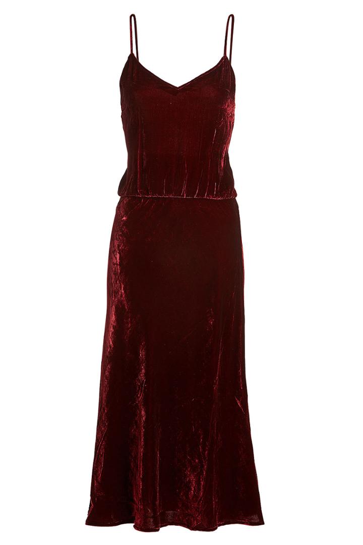 Mes Demoiselles Mes Demoiselles Velvet Dress With Silk
