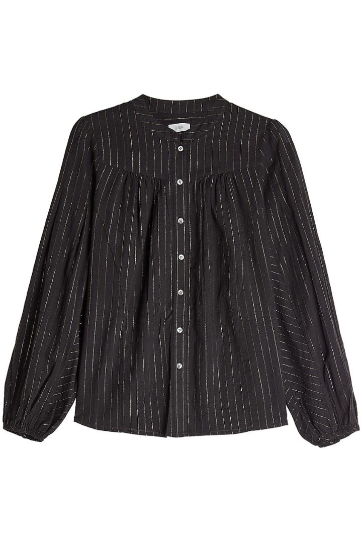 Closed Closed Cotton Blouse With Metallic Thread
