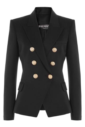 Balmain Balmain Cotton Blazer - Black
