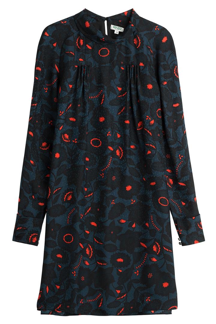 Kenzo Kenzo Printed Silk Dress - Multicolor