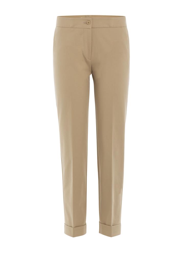Etro Etro Cropped Cotton Blend Pants - Brown