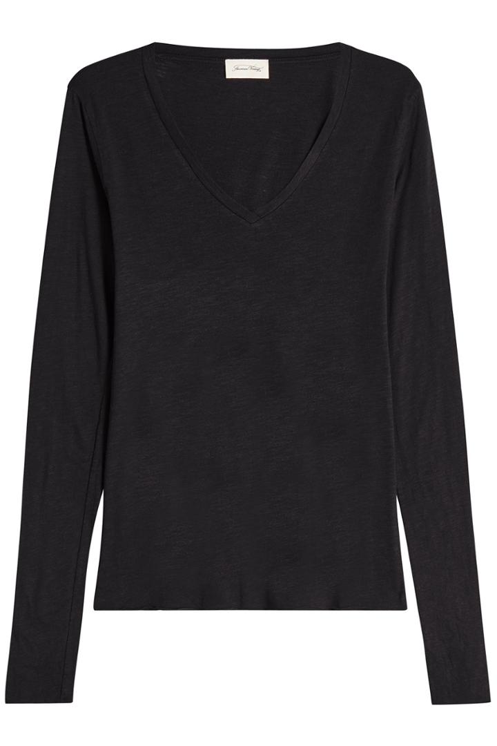American Vintage American Vintage V-neck Top With Cotton