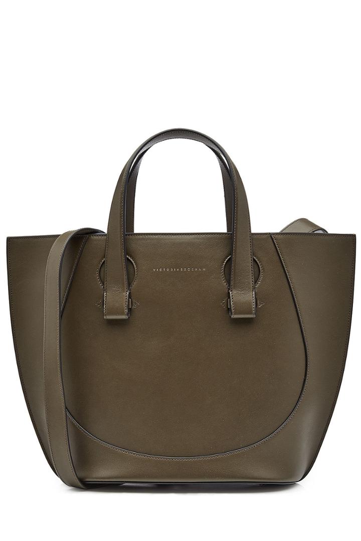 Victoria Beckham Victoria Beckham Tulip Leather Shoulder Bag - Green