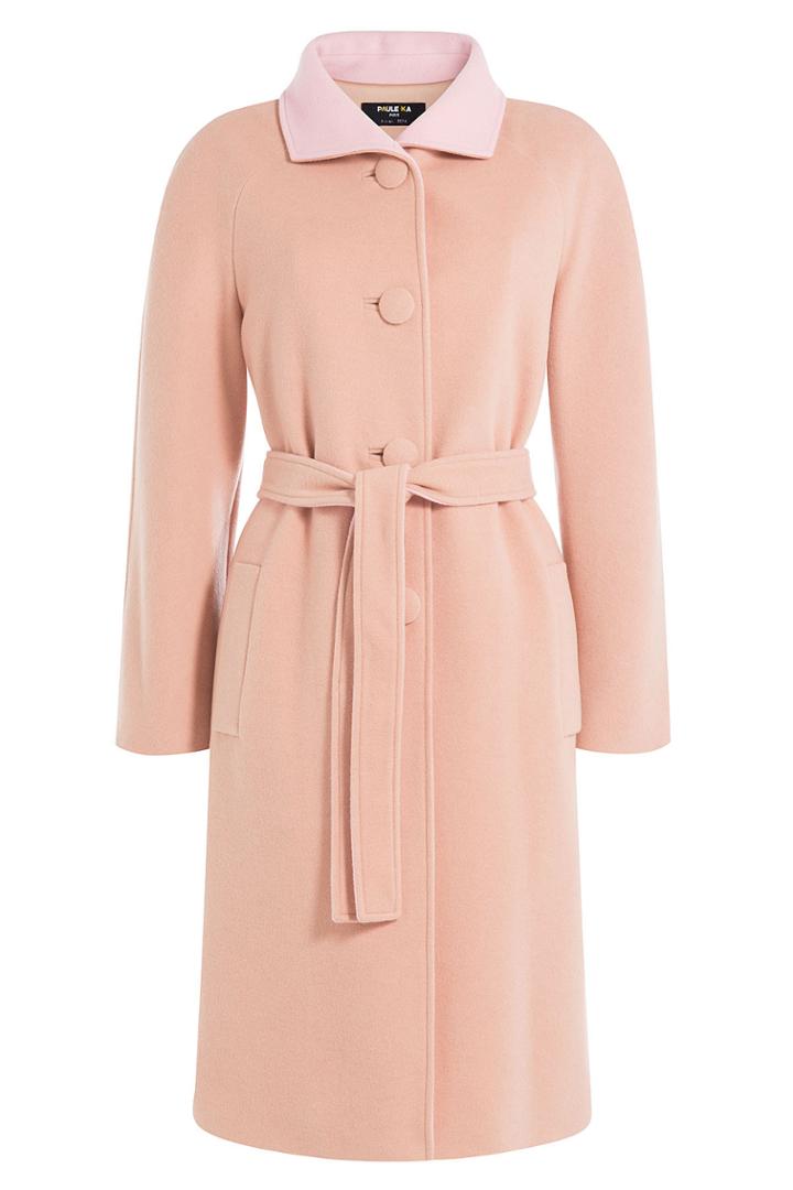 Paule Ka Paule Ka Virgin Wool Coat - Beige