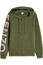 Kenzo Kenzo Printed Cotton Zipped Hoodie