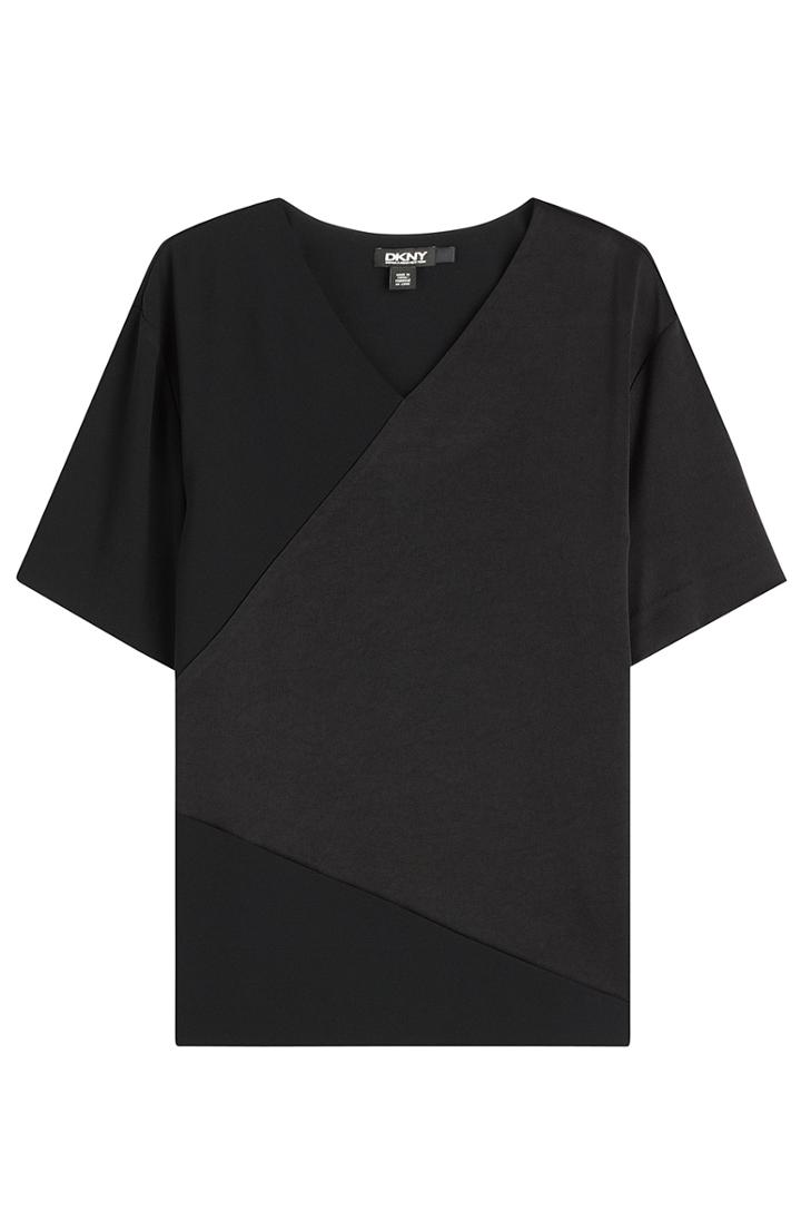 Dkny Geometric Short Sleeve Top