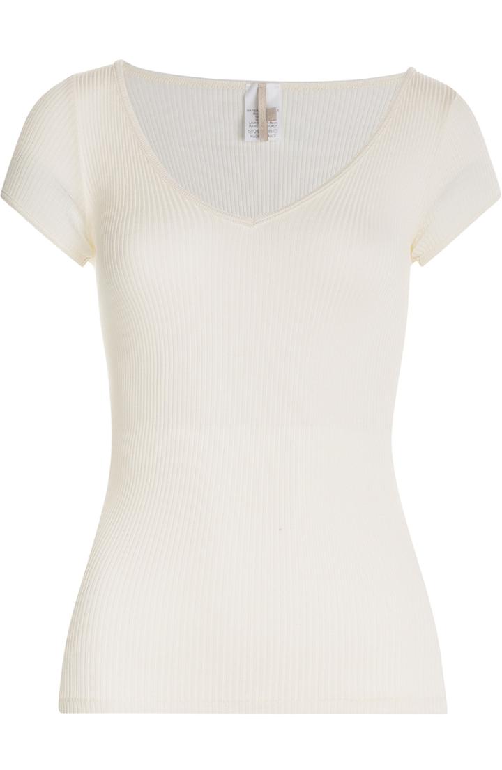 Vanessa Bruno Ribbed Silk Jersey T-shirt