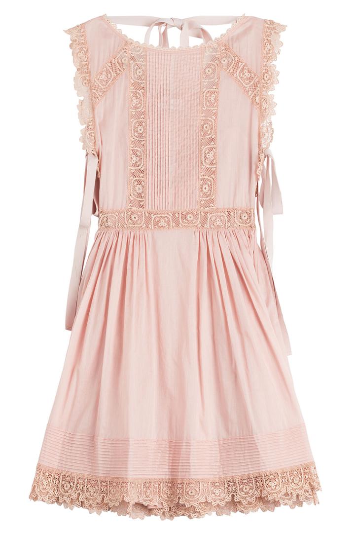 R.e.d. Valentino R.e.d. Valentino Cotton Dress With Embroidery - Pink