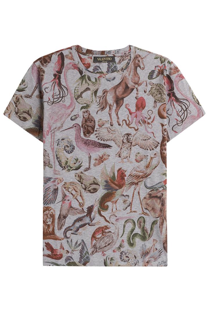 Valentino Valentino Printed Cotton T-shirt - Multicolored