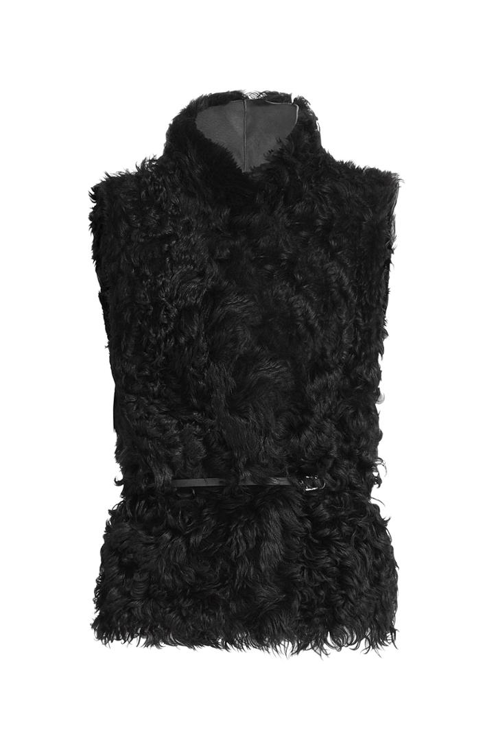 Vanessa Bruno Vanessa Bruno Shearling Vest - Black