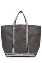 Vanessa Bruno Vanessa Bruno Cotton Tote With Sequin Embellishment - Grey
