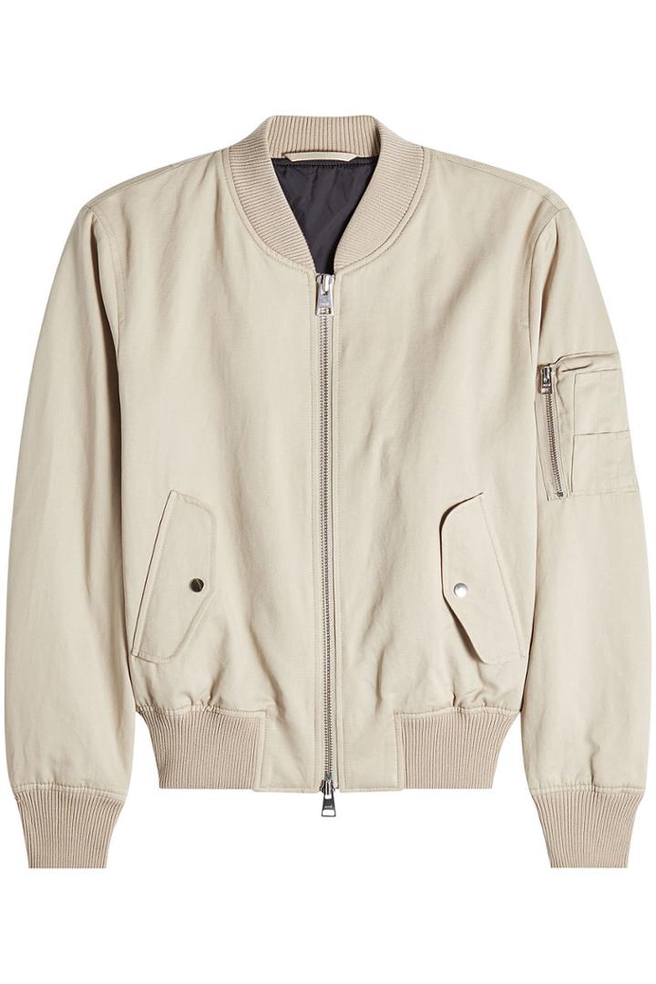 Ami Ami Cotton And Linen Bomber Jacket