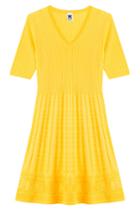 M Missoni M Missoni Knit Dress With Virgin Wool - Yellow