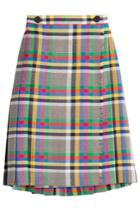 Marco De Vincenzo Marco De Vincenzo Printed Virgin Wool Skirt - Yellow