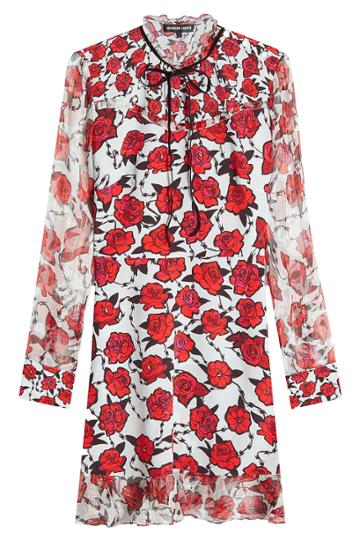 Markus Lupfer Markus Lupfer Printed Silk Dress