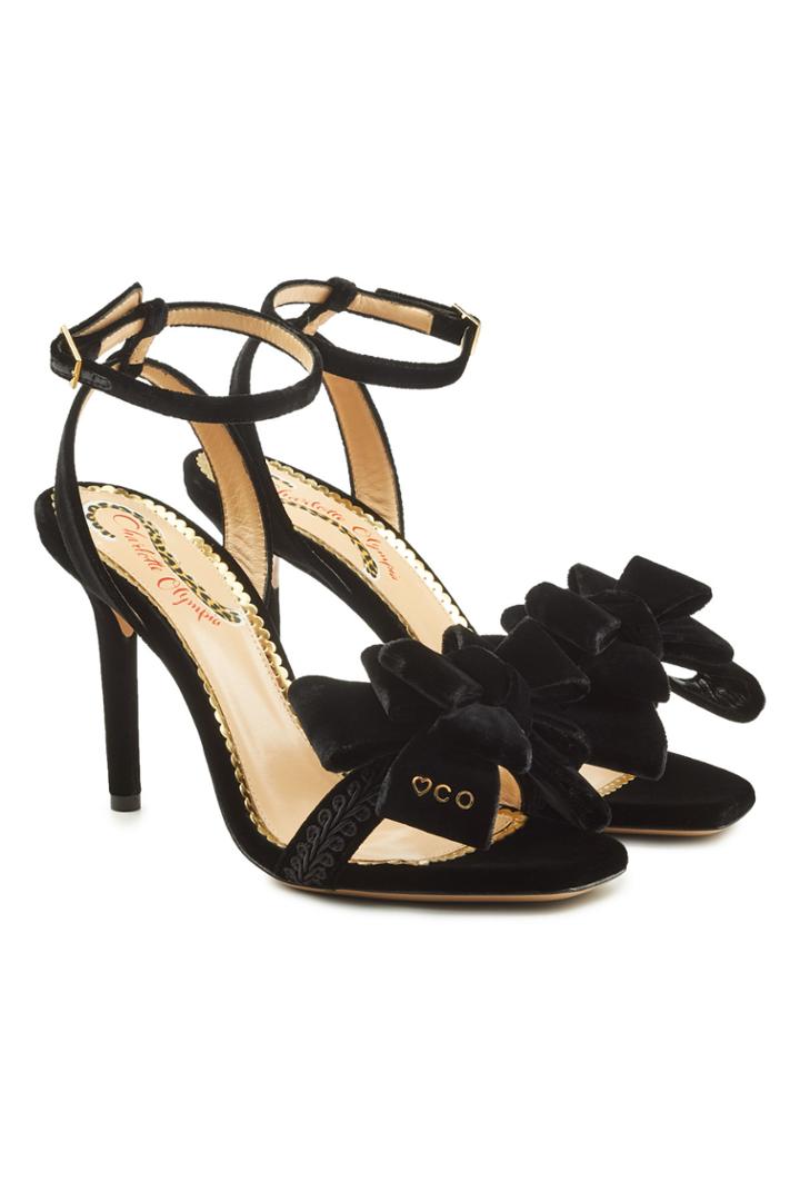 Charlotte Olympia Charlotte Olympia Velvet Sandals