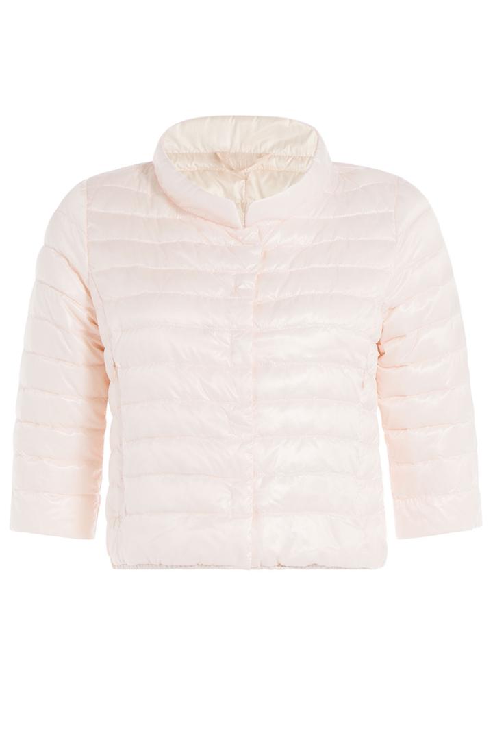 Duvetica Duvetica Cropped Sleeve Quilted Parka - Rose