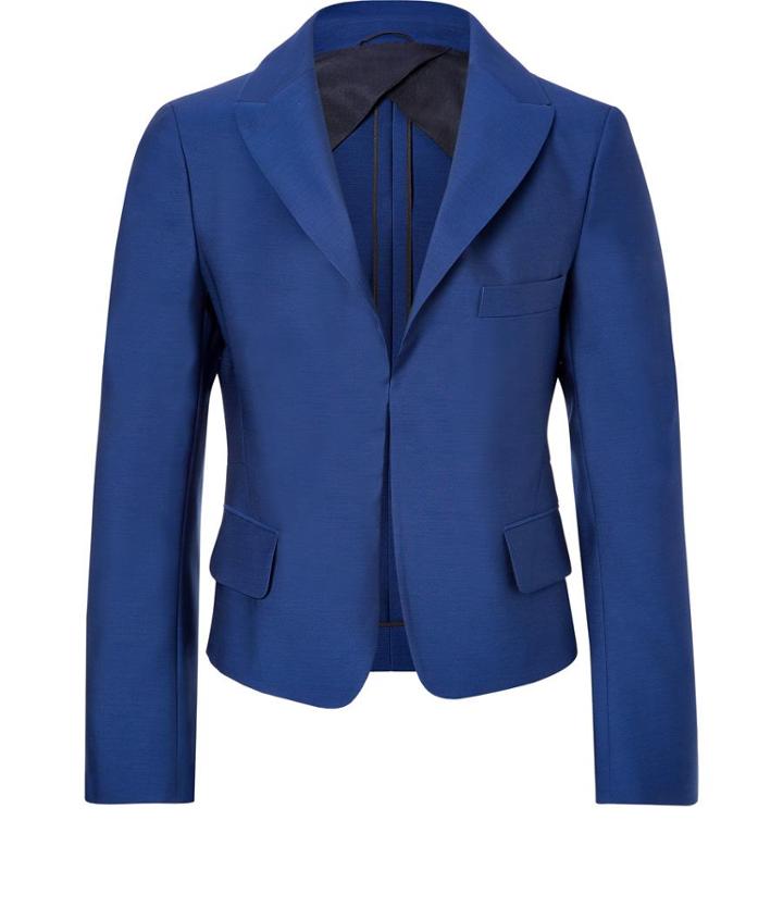 Jil Sander Wool-silk Cropped Blazer