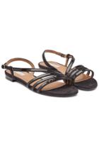 Tabitha Simmons Tabitha Simmons Betty Sequin Suede Sandals With Leather