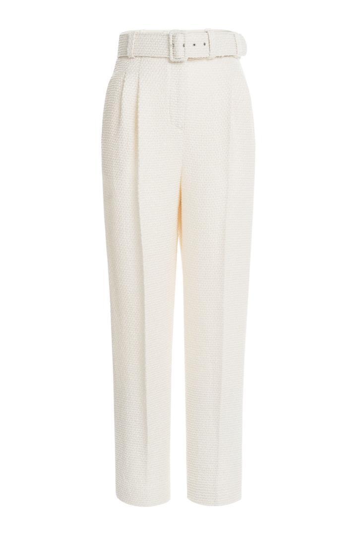 Emilia Wickstead Emilia Wickstead High-waisted Cloqué Pants - Beige