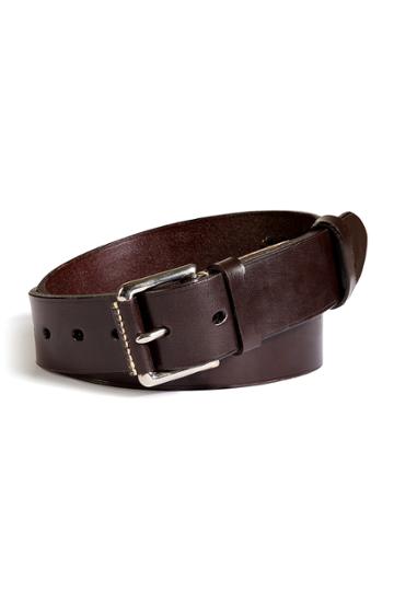 North Sea North Sea Leather Convoy Belt In Dark Brown