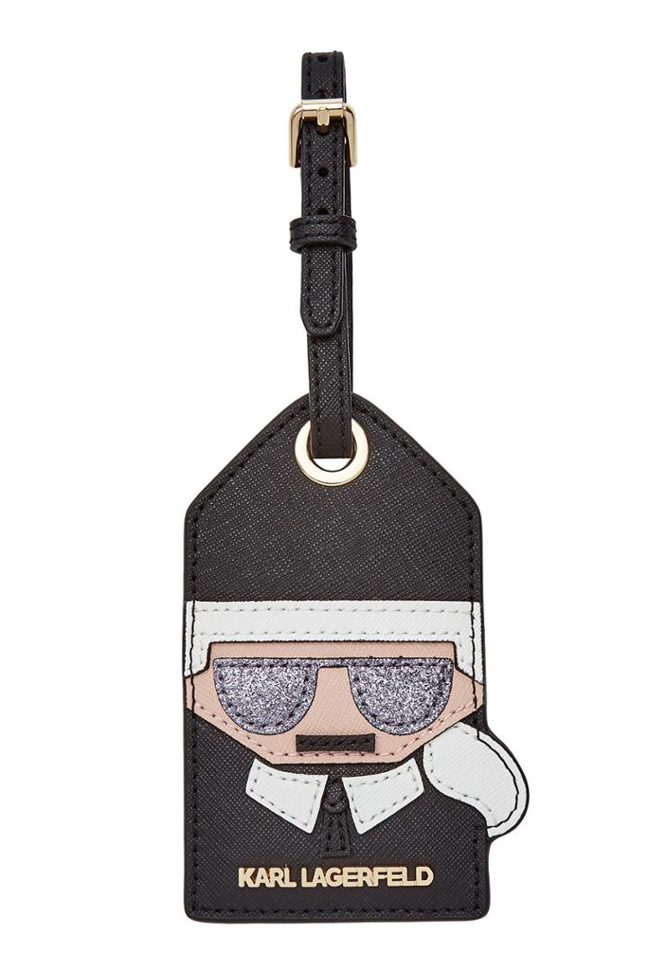 Karl Lagerfeld Karl Lagerfeld Leather Luggage Tag