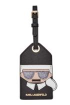 Karl Lagerfeld Karl Lagerfeld Leather Luggage Tag