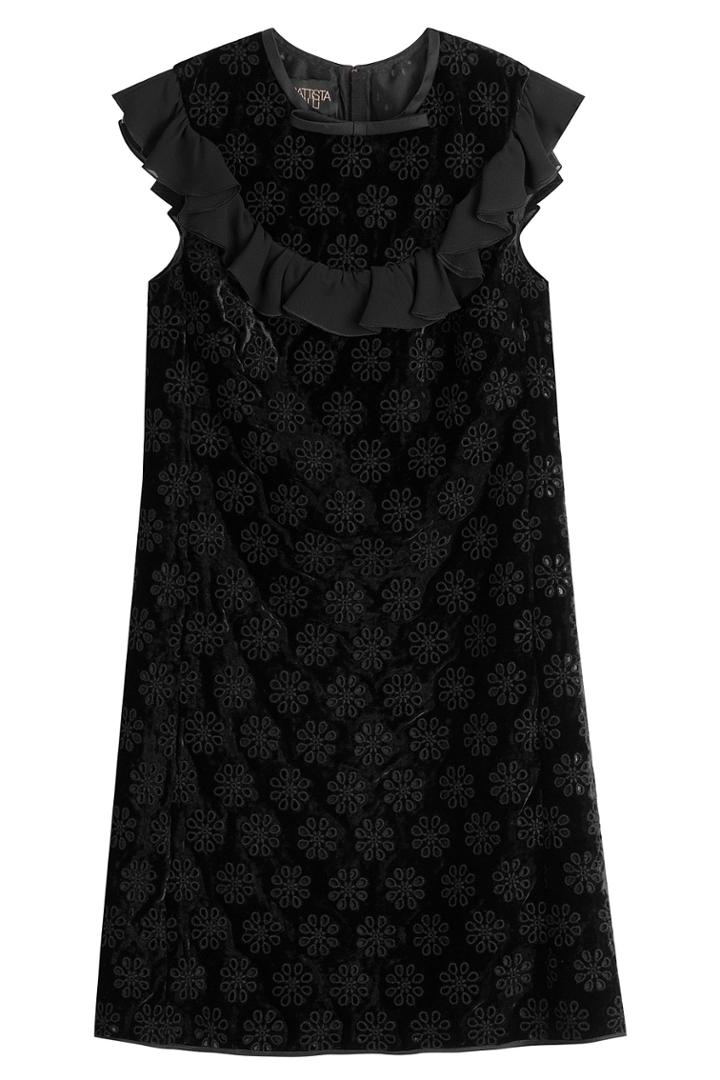 Giambattista Valli Giambattista Valli Mini Dress With Velvet And Cut-out Detail - Black