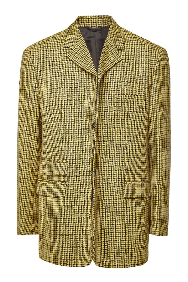 Raf Simons Raf Simons Houndstooth Virgin Wool Blazer