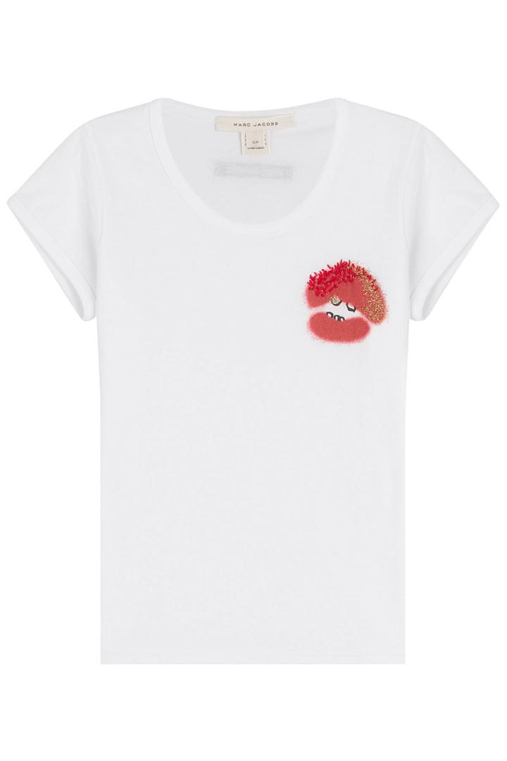 Marc Jacobs Marc Jacobs Printed T-shirt With Threaded Detail