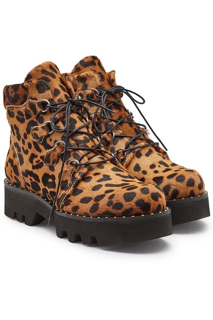 Tabitha Simmons Tabitha Simmons Neir Printed Ankle Boots With Calf Hair