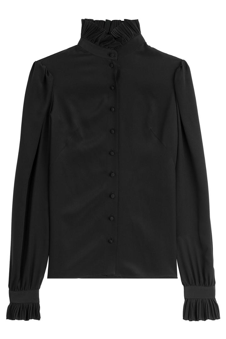 Alexander Mcqueen Alexander Mcqueen Silk Blouse - Black